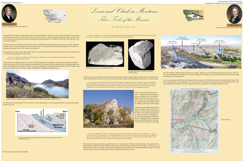 item thumbnail for Lewis and Clark in Montana - Three Forks of the Missouri - Poster