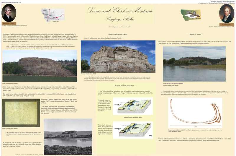 item thumbnail for Lewis and Clark in Montana - Pompey's Pillar - Poster