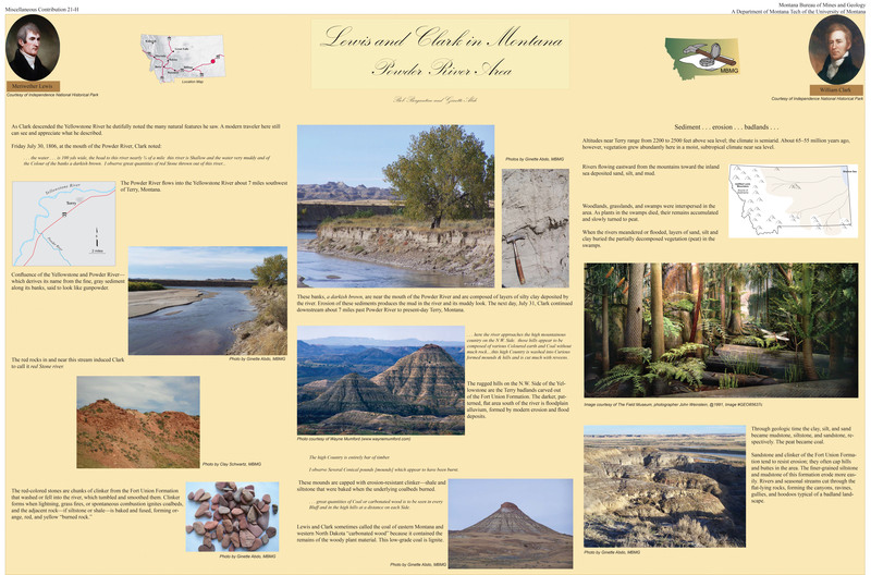 item thumbnail for Lewis and Clark in Montana - Powder River and the Terry Badlands - Poster